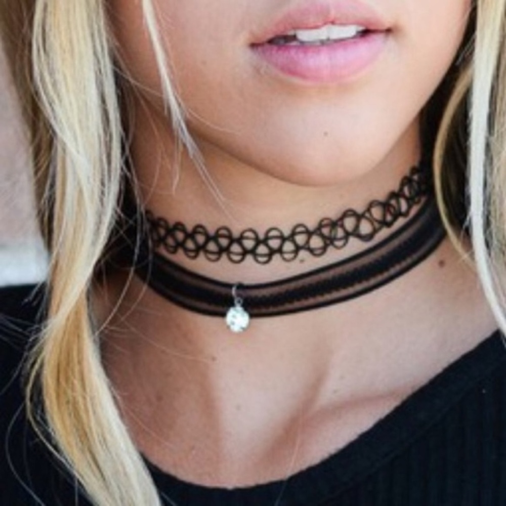 Black Choker Set